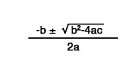 the quadratic equation