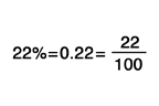 percentage to fraction example