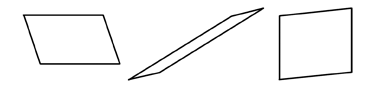 a figure depicting parrallelograms